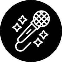 diseño de icono de vector de karaoke