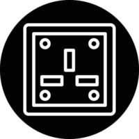 Wall Socket Vector Icon Design
