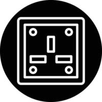 Wall Socket Vector Icon Design