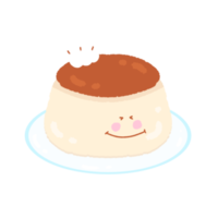 Cute pudding sweet dessert stationary sticker png