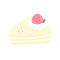 Cute cake sweet dessert stationary sticker png