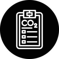 Carbon dioxide Report Vector Icon Design