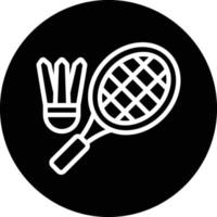 Badminton Vector Icon Design