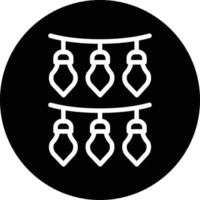 New Year Lights Vector Icon Design