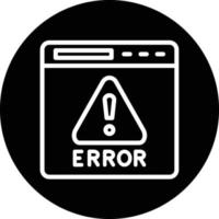 diseño de icono de vector de error