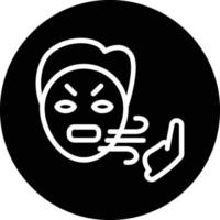 Bad Breath Vector Icon Design