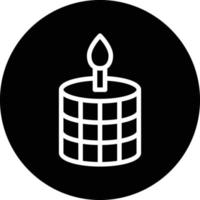 cented Candle Vector Icon Design