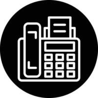 Fax Machine Vector Icon Design