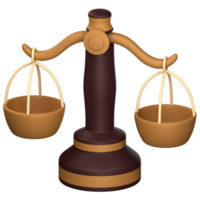 3D Illustration justice png