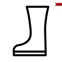 boots line icon vector