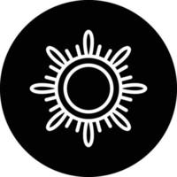 diseño de icono de vector de sol