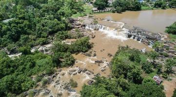 Poi waterfall in Phitsanulok province, Thailand in rainy season photo