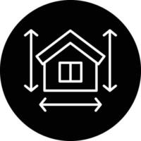 House Measurement Vector Icon Design