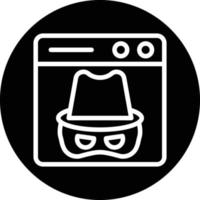Dark Web Vector Icon Design