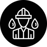 Oil Worker Vector Icon Design