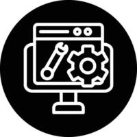 Web Maintenance Vector Icon Design