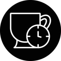 diseño de icono de vector de tiempo de té