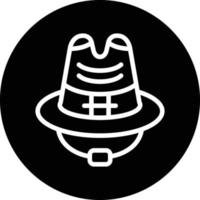 Cowboy Hat Vector Icon Design