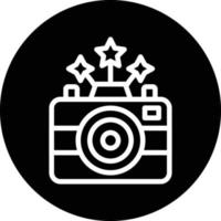 New Year Camera Vector Icon Design