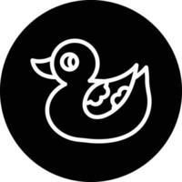 Pato juguete vector icono diseño