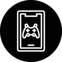 Mobile Gaming Vector Icon Design