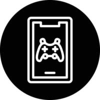 Mobile Gaming Vector Icon Design