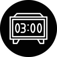 Digital Clock Vector Icon Design