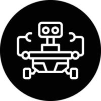 Space Robot Vector Icon Design