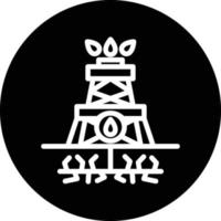 Fracking Vector Icon Design