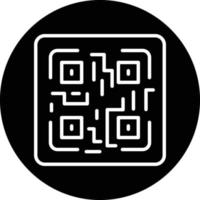 diseño de icono de vector de código qr