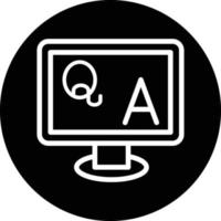 QA Vector Icon Design