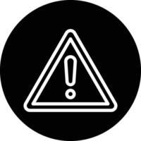 Danger Sign Vector Icon Design