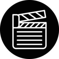 Clapperboard Vector Icon Design