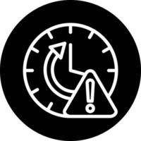 diseño de icono de vector de alerta de tiempo