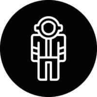 astronauta traje vector icono diseño