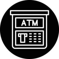 Atm Machine Vector Icon Design