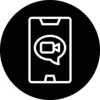 Video Call Vector Icon Design