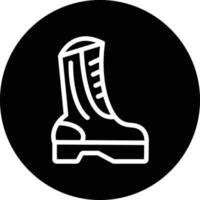 Army Boots Vector Icon Design