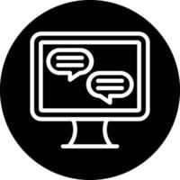 Live Chat Vector Icon Design