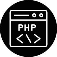 PHP Coding Vector Icon Design