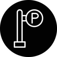 Parking Area Vector Icon Design