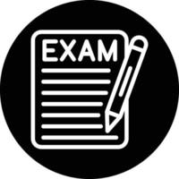 diseño de icono de vector de examen