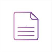 file icon with isolated vektor and transparent background vector
