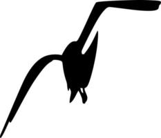 Vector silhouette of Birds on white background