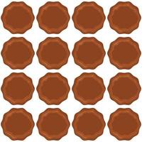 Pattern homemade cookie different taste in pastry biscuit vector