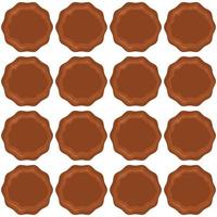 Pattern homemade cookie different taste in pastry biscuit vector