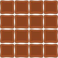 Pattern homemade cookie different taste in pastry biscuit vector