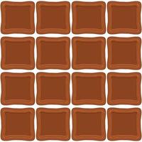 Pattern homemade cookie different taste in pastry biscuit vector