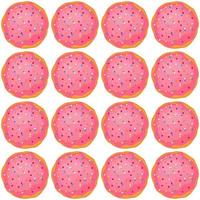 patrón de galletas caseras de diferentes sabores en galletas de pastelería vector