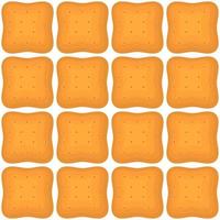 Pattern homemade cookie different taste in pastry biscuit vector